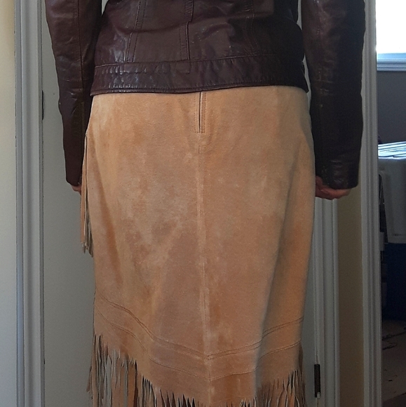 Genuine Suede Skirt - Picture 4 of 4